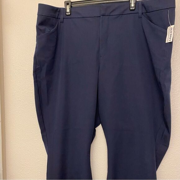 Old Navy High Waisted Pixie Flare navy blue Plus Size pants slacks trousers 24 - Picture 3 of 13